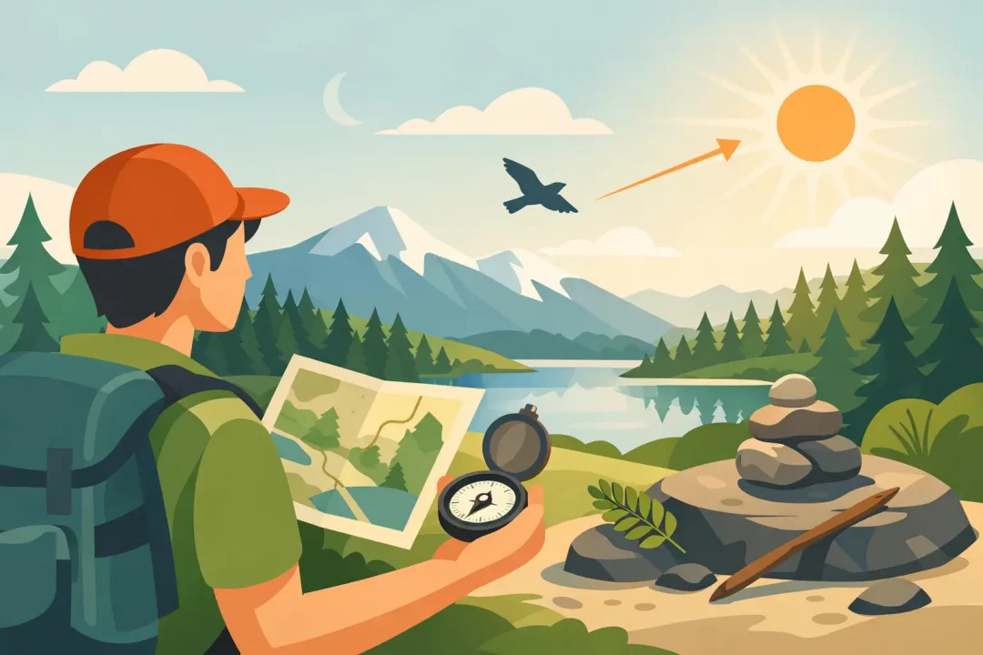 Orientierung ohne GPS lernen in der Natur