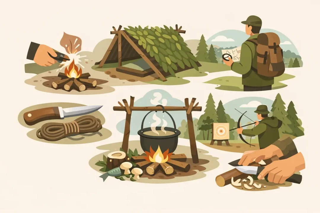 7 Bushcraft Skills für Anfänger lernen