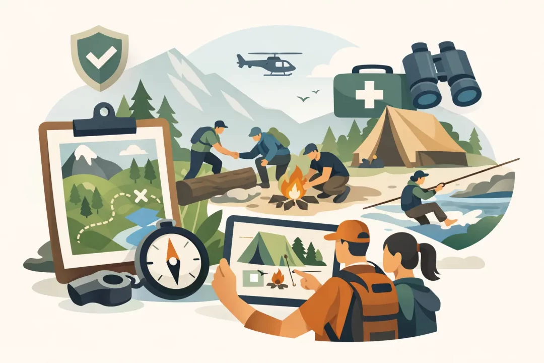 Wie plane ich ein Survival-Teamevent sicher?