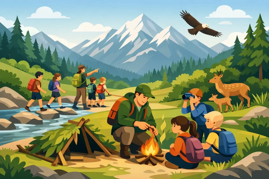 Wildnis Programm für Schulklassen in Tirol