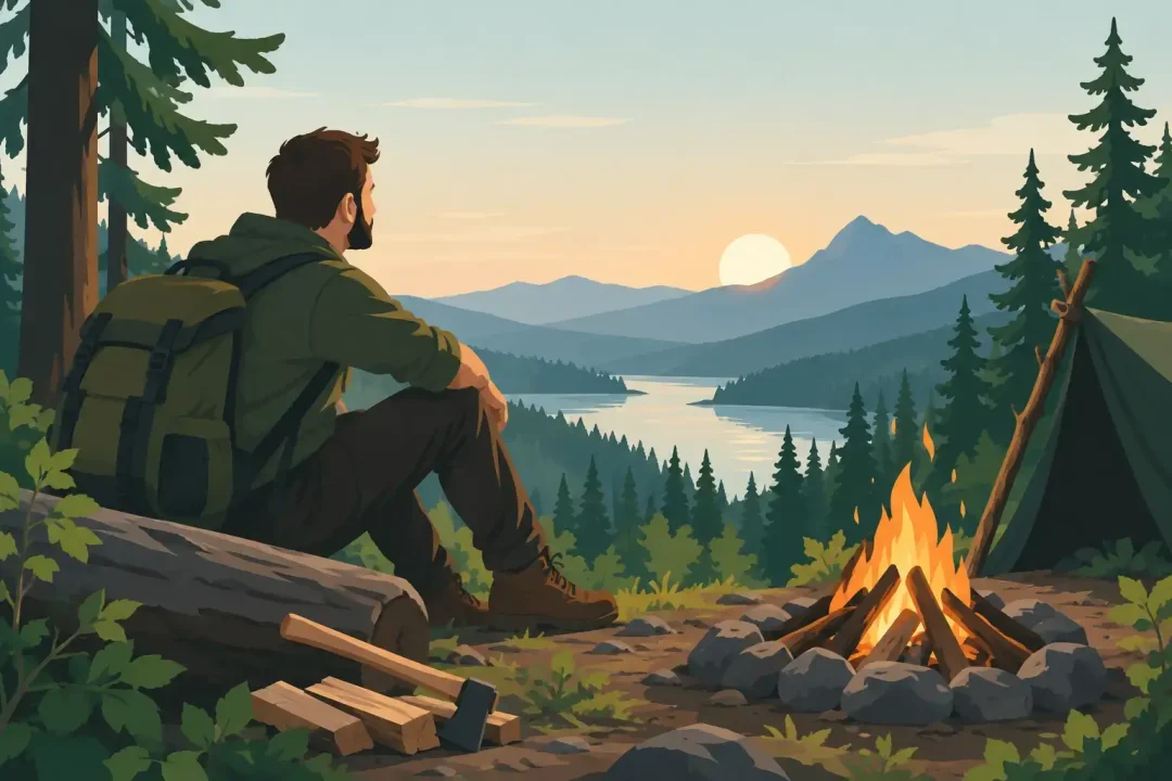 Selbstvertrauen stärken mit Bushcraft im Wald