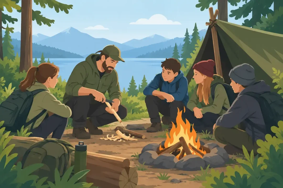 Leitfaden für Bushcraft mit Jugendgruppen